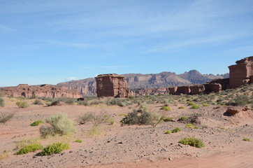 red sandstone Talampaya South America Argentina
