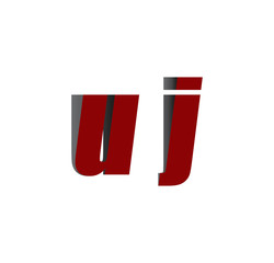 uj logo initial red and shadow