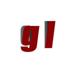 gl logo initial red and shadow