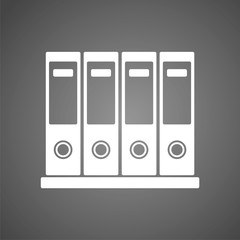 Binders Icon Vector, Archive folders vector icon