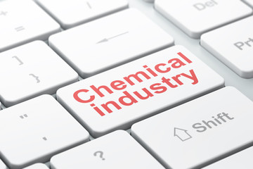 Manufacuring concept: Chemical Industry on computer keyboard background