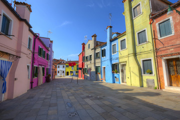 Fototapeta na wymiar architecture of Burano. Venice, Italy.
