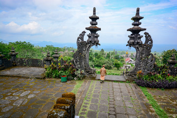 Fototapeta premium stone gate in Pura Besakih, Bali, Indonesia