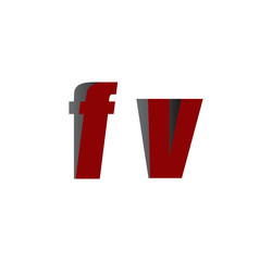 fv logo initial red and shadow