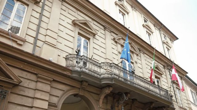 Teatro Fraschini in Pavia, PV, Italy, tilt shot
