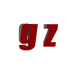 gz logo initial red and shadow