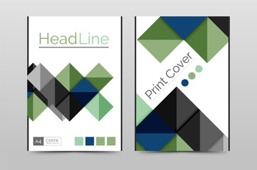 Geometric brochure front page