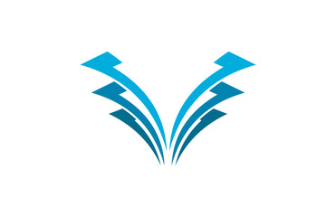 v building business logo