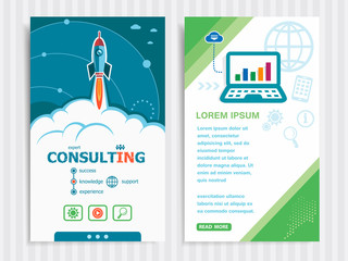 Project Consulting concepts and Set of Banners.