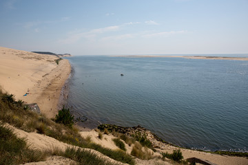 Landscape of the city and sea beach
