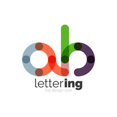 Letter logo business icon