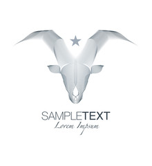 Horned animal logo