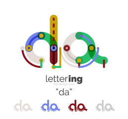 Letter logo line concept