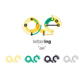 Alphabet letter font logo business icon