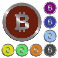 Color bitcoin sign buttons