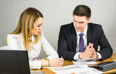 Business people working at the office