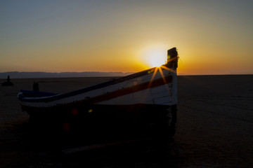  Dawn on the salt lake