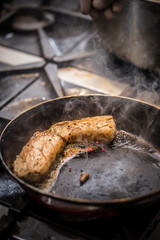 Fried loin meat