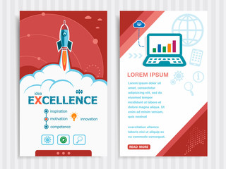 Project Excellence concepts and Set of Banners.