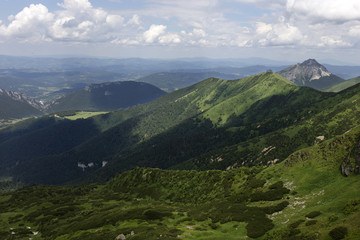 Fototapeta premium Big Rozsutec, the high Peak in Mountains Little Fatra in Slovakia