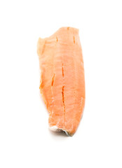 Fresh Salmon on white