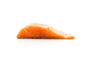 Fresh Salmon on white