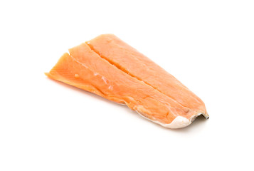 Fresh Salmon on white