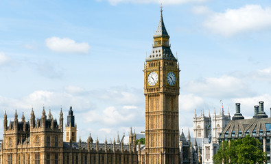 Obraz premium Westminster and Big Ben over river Thames