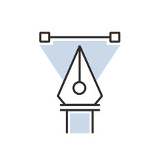 triangle pen tool  icon