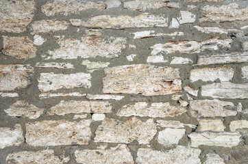 Wall of masonry.
