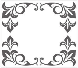 Vintage  frame with classic ornament