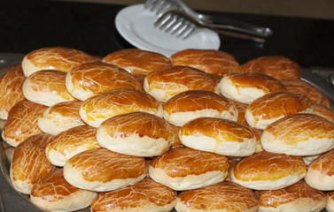 Assortment of baked bread photo