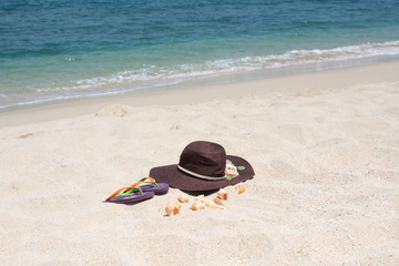 Fototapeta na wymiar Tropical holiday beach getaway