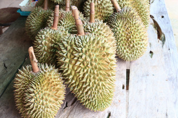 Durian fruit for sale