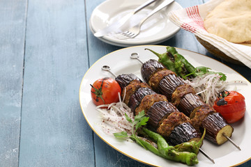 eggplant kebab, patlican kebab, Turkish cuisine
