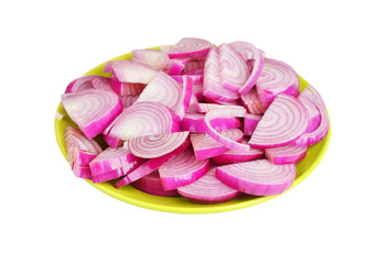 Slised red onion