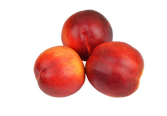 Three ripe peach
