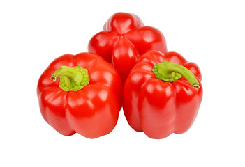 Red pepper on white