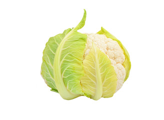 Fototapeta premium Cauliflower on white