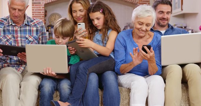 Multi generation family using devices