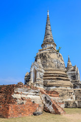 Fototapeta premium Pagoda and Stupa temple in ancient city