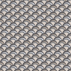 Ethnic boho seamless pattern with waves. Print. Repeating background. Cloth design, wallpaper.