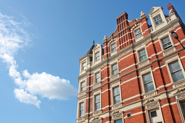 Fototapeta na wymiar London building in Victorian Architecture Style