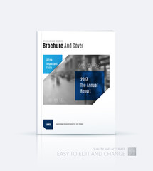 Brochure template layout, cover design annual report, magazine, 