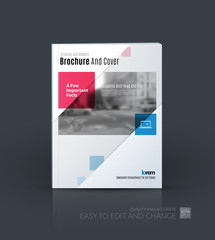 Brochure template layout, cover design annual report, magazine, 