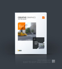 Brochure template layout, cover design annual report, magazine, 