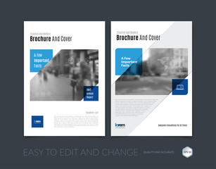 Brochure template layout, cover design annual report, magazine, 