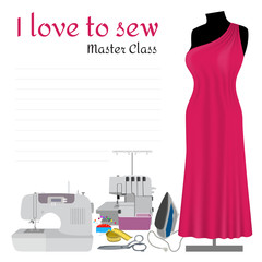 Sewing Master Class Invitation