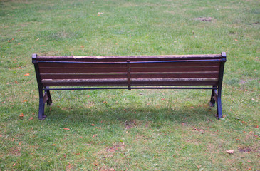 wooden Park bench