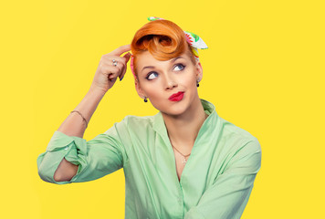 Thinking girl